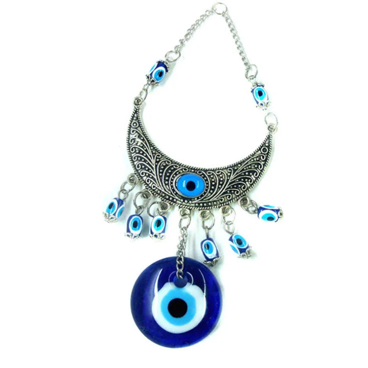 Customizable Blue Evil Eye Pendant Popular Turkish Design Novelty Home Wall Hanging Decoration