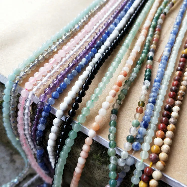 JC Crystals 3-14mm Natural Stone Beads on Strand for Jewelry  Making  Kinds of Natural Gem Stones Beads Wholesale