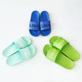 Unisex Summer PVC House for Slippers New Style Trendy Blue Comfortable Slide Footwear Customizable Logo Shoe for Men