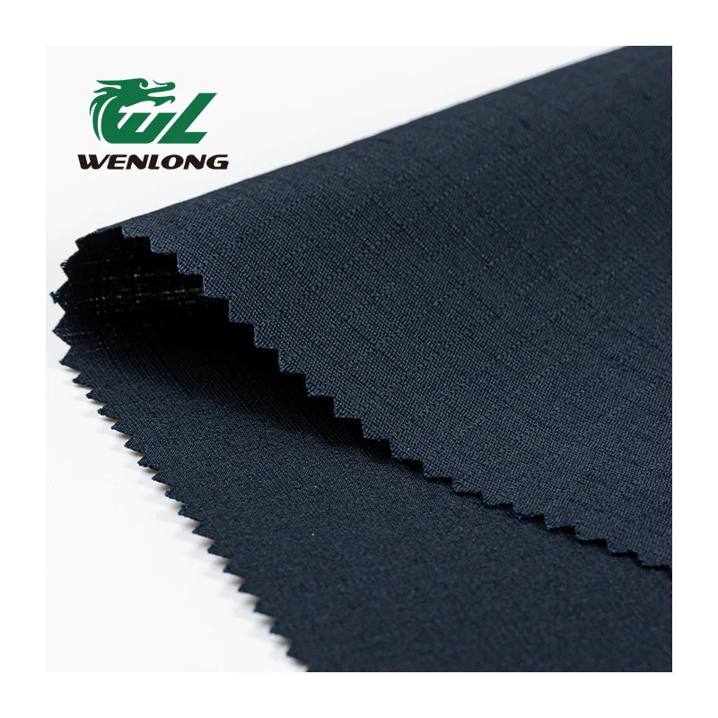 T/C 65/35 Woven Plain Dyed Anti Tearing WR Camouflage Ripstop Fabric Navy Blue for Boys Tactical Garments