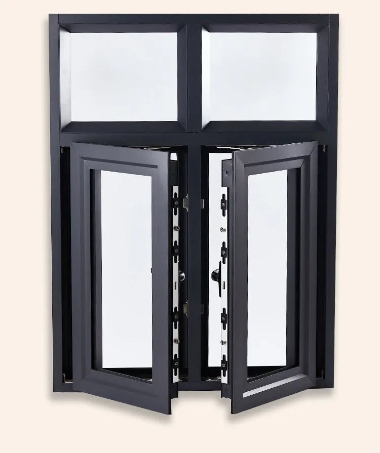 Thermal Break Modern Water Tight Soundproof Slim Aluminum Alloy Frame Double/Triple Glazed Fiberglass Screen Casement Window
