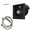 RV Exterior Accessories Caravan Marine Boat Shower Kit Motorhome Portable White/Black IP44
