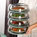 Wholesale Multi-layer Plastic Dish Cover Kitchen Storage Dining Table Thermal Insulated Microwaveable Food Dish Cover
