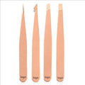 Wholesale OEM Eyebrow Tweezers Stainless Steel Eyelash Applicators Nippers Makeup Accessories Custom Volume Lash Tweezers