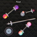 POENNIS Silicone Silver Plated Healing Discs Anti Hyperplasia Saucer Ear Stud Soft Gasket Ring Nose Lip Earring Piercing Wedding