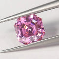 Wuzhou Factory 1ct Vvs 8mm Asscher Cut Solitaire Pass Diamond Tester pink Gra Loose Moissanite with White Gemstone