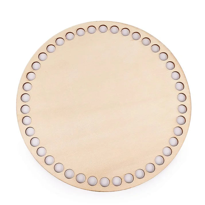 Custom Laser Cut Any Shape Wood Crochet Basket Bottom Base for Woollen