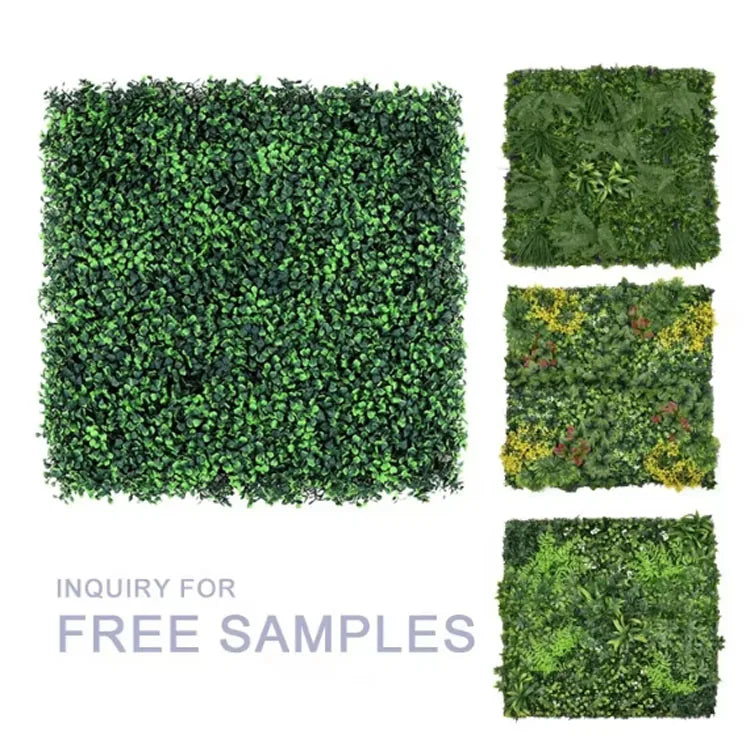 Plastic Green Vertical Garden Wall Artificial Plant Wall Greenery Grass Wall Panel for Wedding Outdoor Decoration