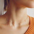 Accessories Women Permanent Jewelry Fine Letter Stainless Steel Necklace Trendy Necklace Wholesale