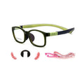Wholesales TR90 Silicone Rectangle Durable Full-Frame Eyeglasses Frame Flexible Customized Logo Sport Elastic Strap for Kids