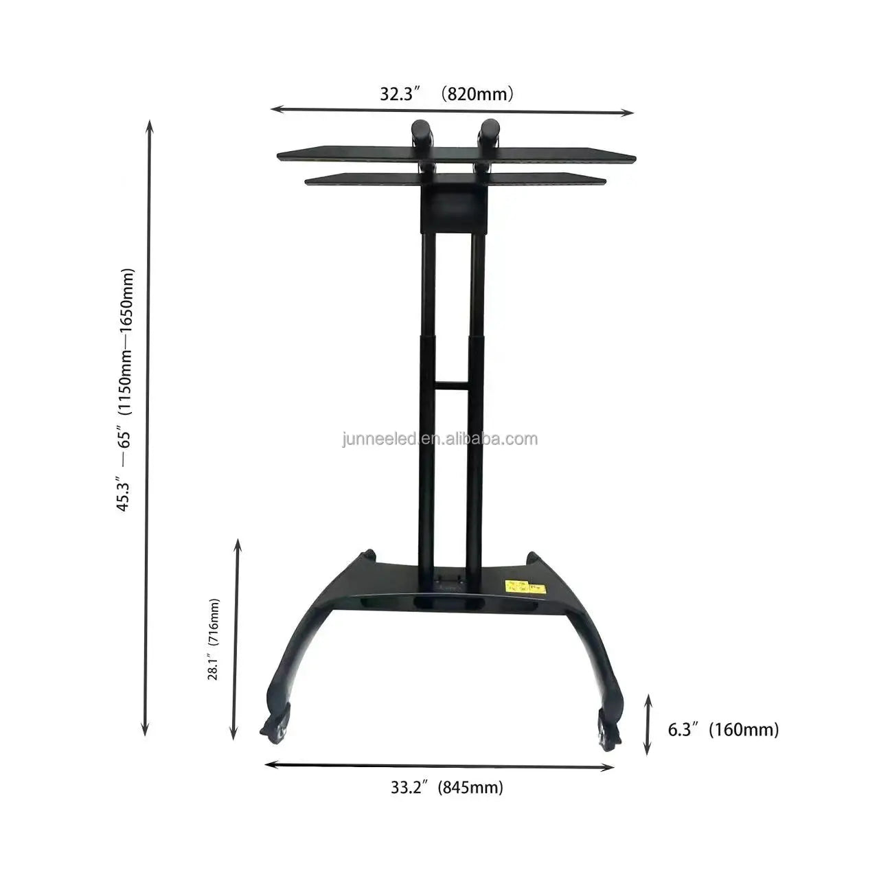 Red Light Therapy Panel With Stands Adjustable Height Movable Mobile/Wheel Floor Stand With 4 Wheels