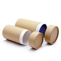 In Stock Ecofriendly Biodegradable Cylinder Cardboard Paper Tube Box Kraft Paper Core Tube for Tea Packaging MegaBDM