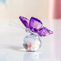 Factory Wholesale Colorful Crystal Glass Ornament Butterfly Model for Wedding Gift