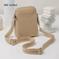 Custom Pu Leather Leather Cross Body Cell Phone Case Bag Small Cell Phone Pouch Purse Single Shoulder Bag
