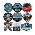 I Want to Leave Alien Embroidery Iron on UFO Patches for Clothes
