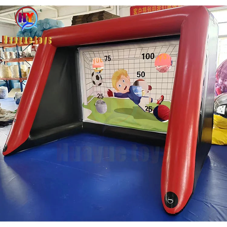 Inflatable Football Goal for Soccer Water Shootout & Party Rental Throw Ball Amusement Facilities