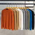 OEM Trending Product Autumn Winter Men Clothing Casual Long Sleeve Solid Color Sweaters