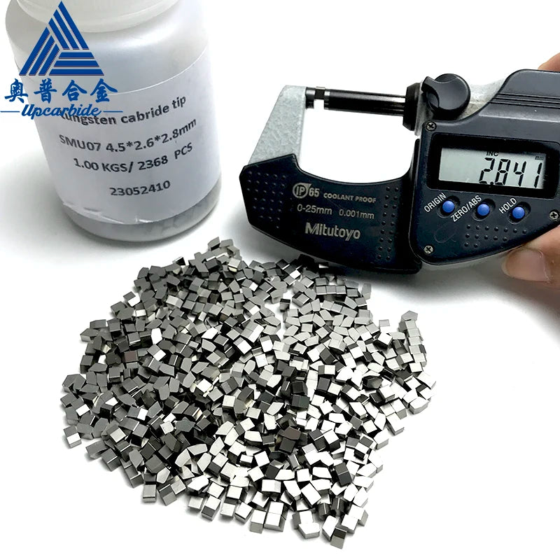 YG6 Hardness 92.5hra Tungsten Carbide Saw Tips Size 4.5*2.6*2.8mm