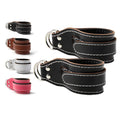 Breathable Home Gym Equipment with Adjustable Padded D-Ring Cowhide Ankle Wrist Cuffs Leg Extensions