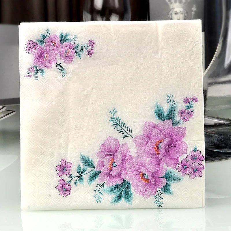 Custom 2-ply Virgin Wood Pulp Dinner Napkins Eco-friendly Table Decorations for Home Hotel Restaurant