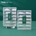 NAILPOP 120pcs Quick UV Gel Nail Forms Easy-to-Find French Style Acrylic Nail Mold Art Tools for Nail Extension Building