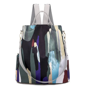 Summer New Style Graffiti Handbag Small Backpack for Women Fashion Mini Designer Bags Ladies Handbags Novedades Travel