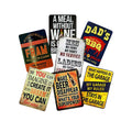 DAD'S BBQ at Work Vintage Metal Sign Wall Decoration Happy Family Tin Sign Retro Decoration