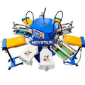Automatic Carousel Screen Printing Machine for Tshirt Maquina Serigrafica 4 Colores Automatic Octopus Printing Machine on Bags