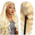 Pretty 613 Blonde Body Wave Lace Front Wig Mink Brazilian Virgin Human Hair Wigs Vendor Wholesale Transparent hd Frontal Wigs