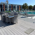 Co-extrusion Wpc Fireproof Decking Wood Plastic Composite Fire Retardant Flooring