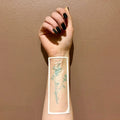 Inkbox Waterless Temporary Tattoos Small Simple Cyan Wrist Fake Faux Last 2 Weeks-No Commitment Required