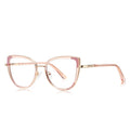 DOISYER Luxury High Quality Metal Glasses 3142 Fashion Cat Eye Blue Light Blocking Frame Women's Eyeglasses for Wholesale