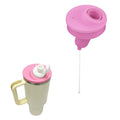 Silicone Spill Proof Tumbler Flip Straw Lid Leak-Proof Reusable Cup Cover Replacement for Quencher Drinkware