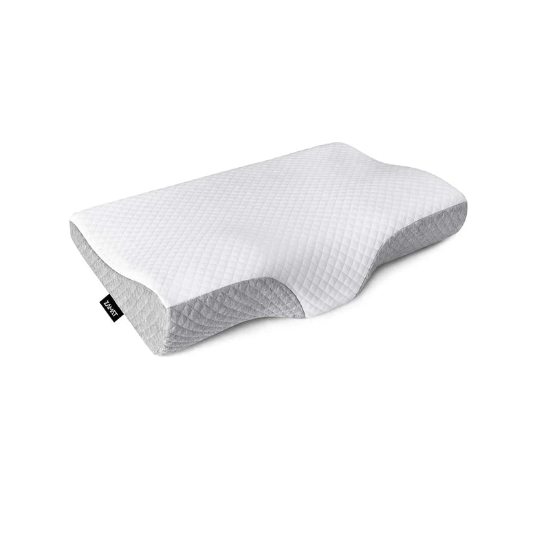Height Adjustable Ergonomic Orthopedic Anti-Snore Memory Foam Cervical Pillow with Removable Foam Sheet Bedding Accessory