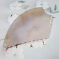 DIY 2025 New Design Natural Gemstone Scraper Bian Stone Guasha Massage Scraping Tools Grey Agate Gua Sha Massager