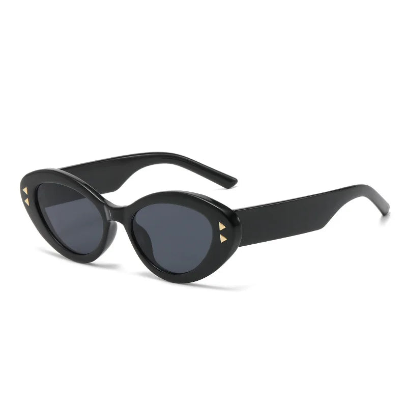 STORY XB19287 2024 New Brand Designer Black UV400 Shades Cat Eye Sun Glasses Custom LOGO Retro Sunglasses for Women Men