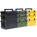 Hard Plastic Trolley Stackable Tool Case Drawer Cabinet Toolbox