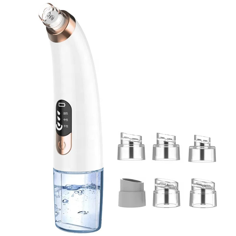 New Arrival USB Rechargeable Blackhead Remover Bubble Facial Cleansing Machine Vacuum Pore Cleaner Head Skin Rejuvenation