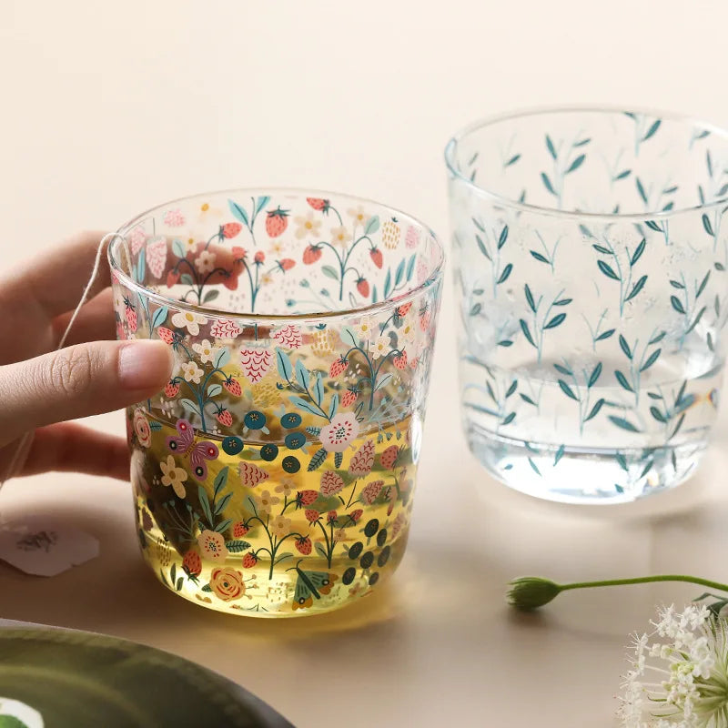 High Temperature Resistant  Large-capacity Glass Office Ins Glass Cup