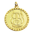 Custom Handmade Bracelet Accessory Round Shape Metal Logo Hang Plate for Chains Bags Metal Cute Rhinestone Gold Charm Wholesale