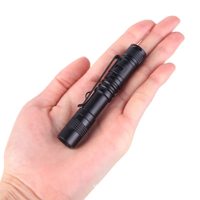 Portable Outdoor Flashlight Super Small Mini Flashlight Led Lamp Belt Clip Pen Light Torch Keychain Ornaments