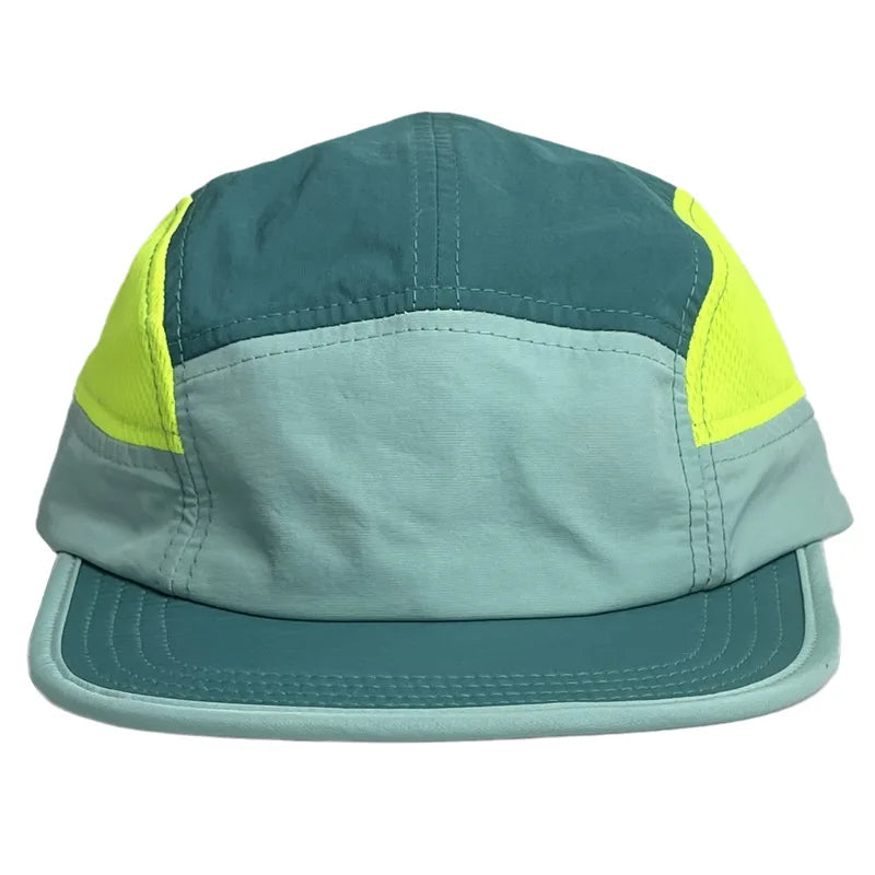Women Men Nylon 7 Panel Baseball Cap Custom Lightweight Breathable Soft Dry-fit Sports Running Hat Camping Snapback Caps