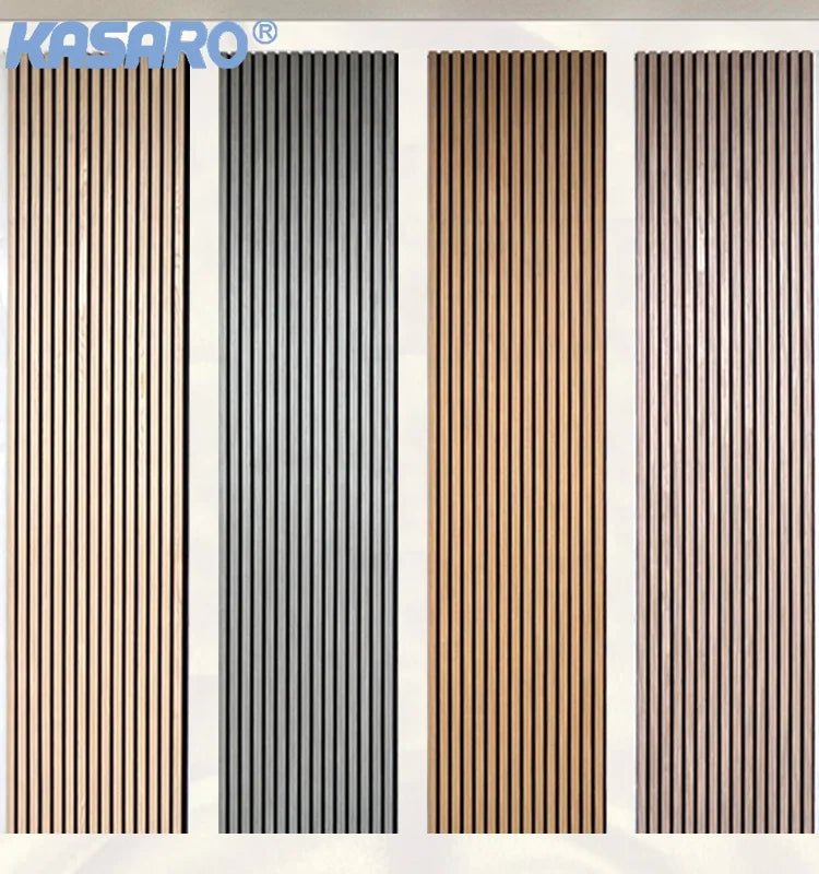 Akupanel Modern Design Style Wood Veneer Slat Wall Panels Flexible Mdf Acoustic Wall Panel Sound Absorption 3D Model Design