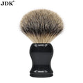 JDK Factory Custom Logo Shaving Brush Wholesale Pure Badger Acrylic Handle with Metal and Synthetic Hair