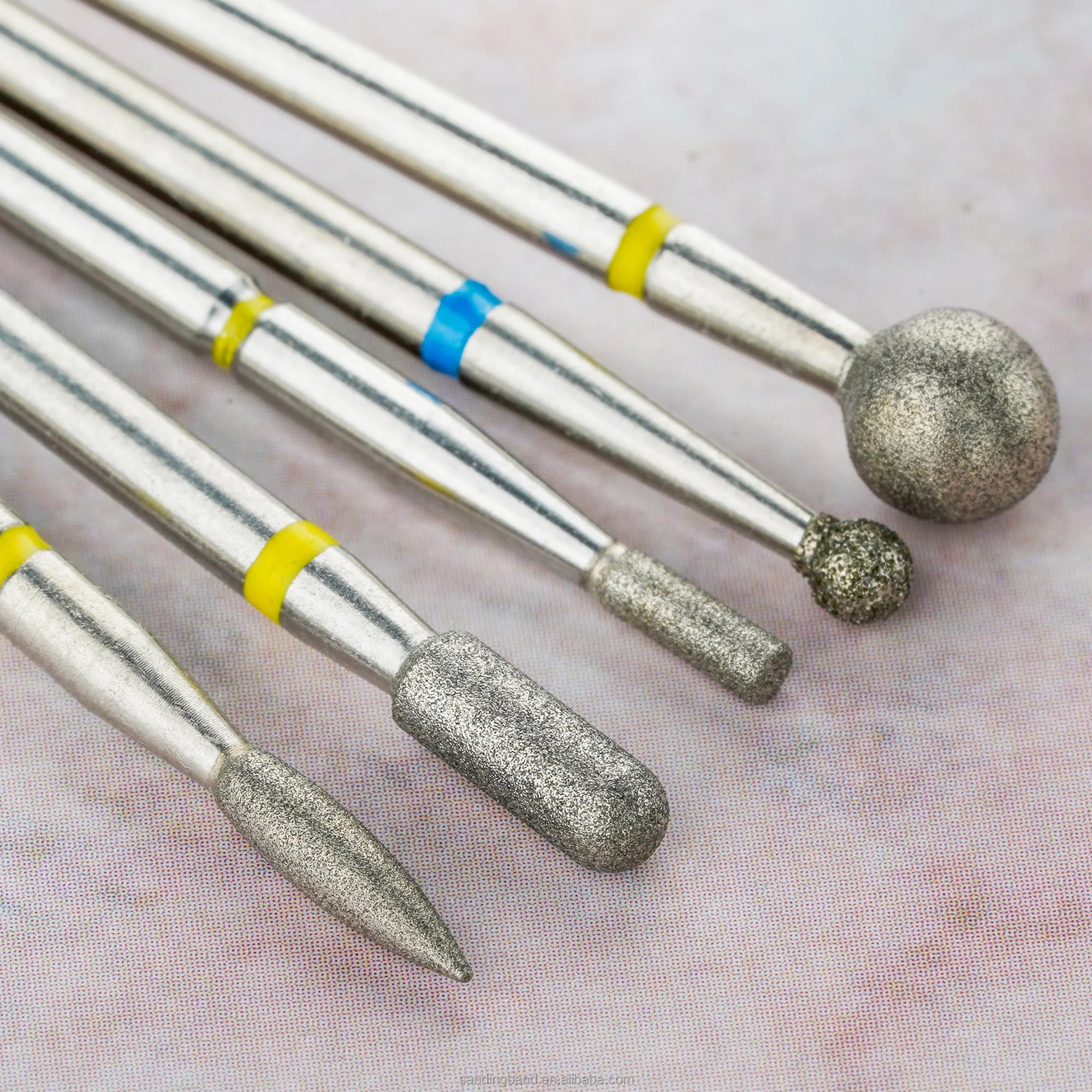 Russian Cuticle Nail Drill Bit 3/32'' Ball Shape Carbide Diamond Rotary Burr Milling Cutter Bits for Manicure