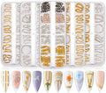 Wholesale Gold Sliver Chain Nail Art Decorations Full Rhinestone Metal Nail Charms Alloy Nail Jewelry Accessories
