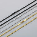 Kalen Fashion Stainless Steel Necklace Fishbone Bamboo Chain Hip-Hop Lobster Clasp Chain Necklaces