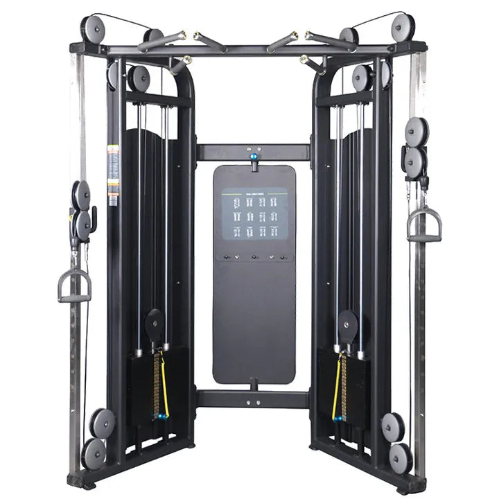 Commercial Gym Steel Pulley System Trainer Multi-Station Cable Crossover with Pin Load Selection for Arms Training