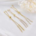 Factory Wholesale 14K Gold Plated Zircon Style Bead Style Extension Chain for Bracelet Jewelry Making Accessories