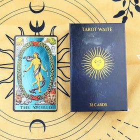 Professional Gold Stamping Logo Wide-Angle Creative Inspiration Tarot Playing Cards Thick and Stiffness Paper 78 Card for Set